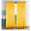 Rt Designers Collection RT Designers Collection PNA08862 Astro Textured 54 x 90 in. Rod Pocket Curtain Panel; Neon Yellow PNA08862